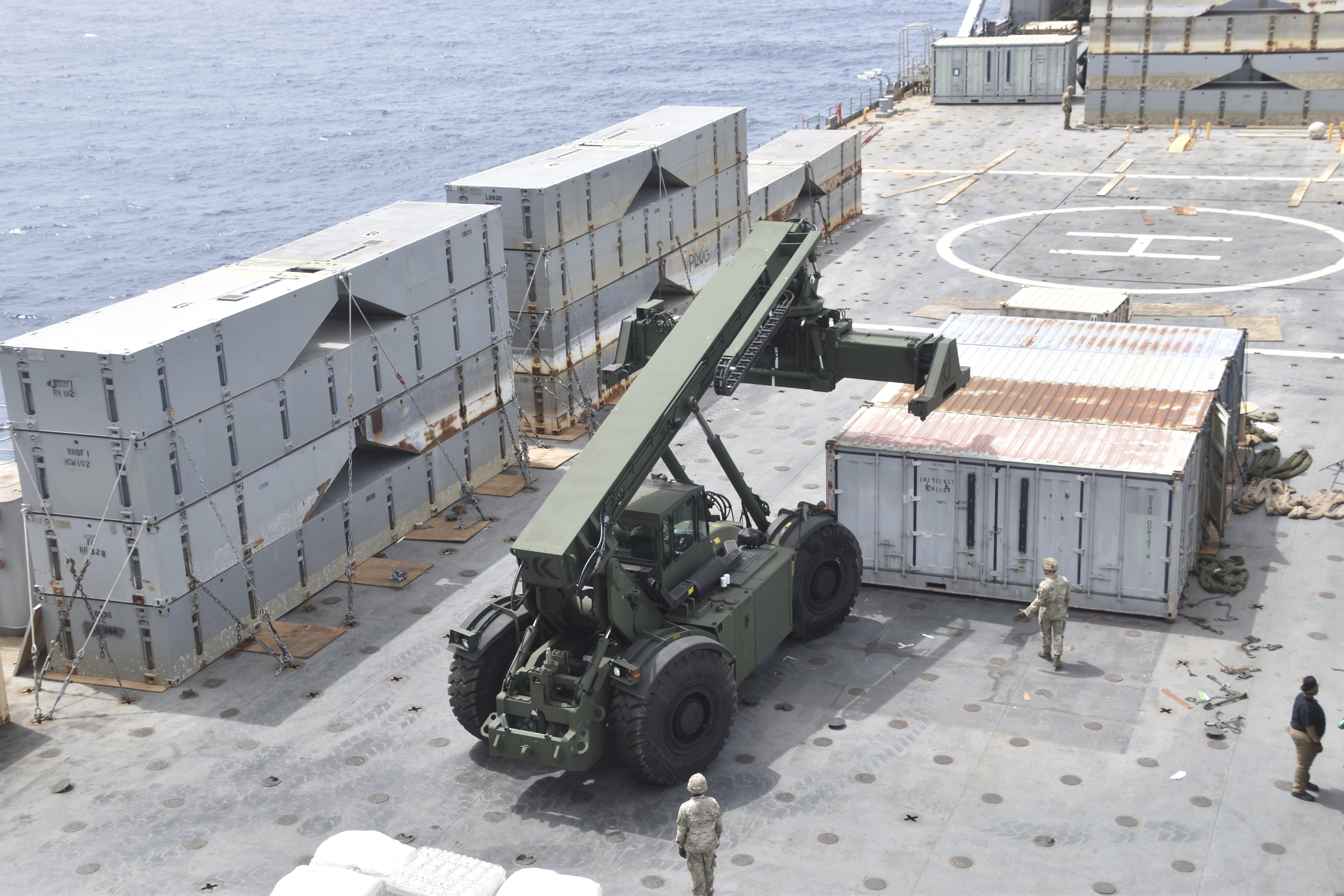 The US expects to have on-the-ground arrangements in Gaza ready for humanitarian workers to start delivering aid this month via a new US-backed sea route for Gaza aid. Photo / US Army via AP