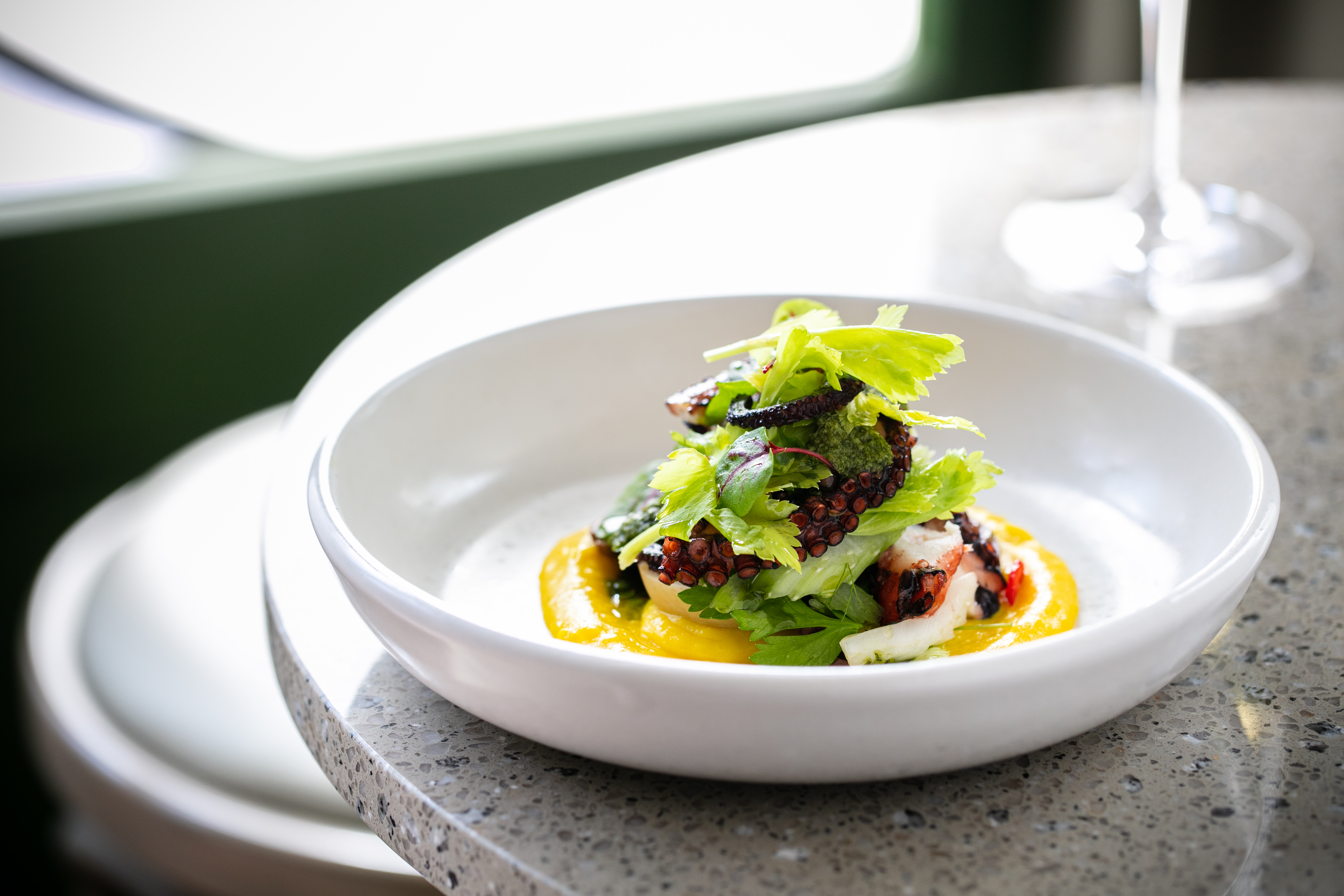 Non Solo Pizza's octopus dish. Photo / Babiche Martens