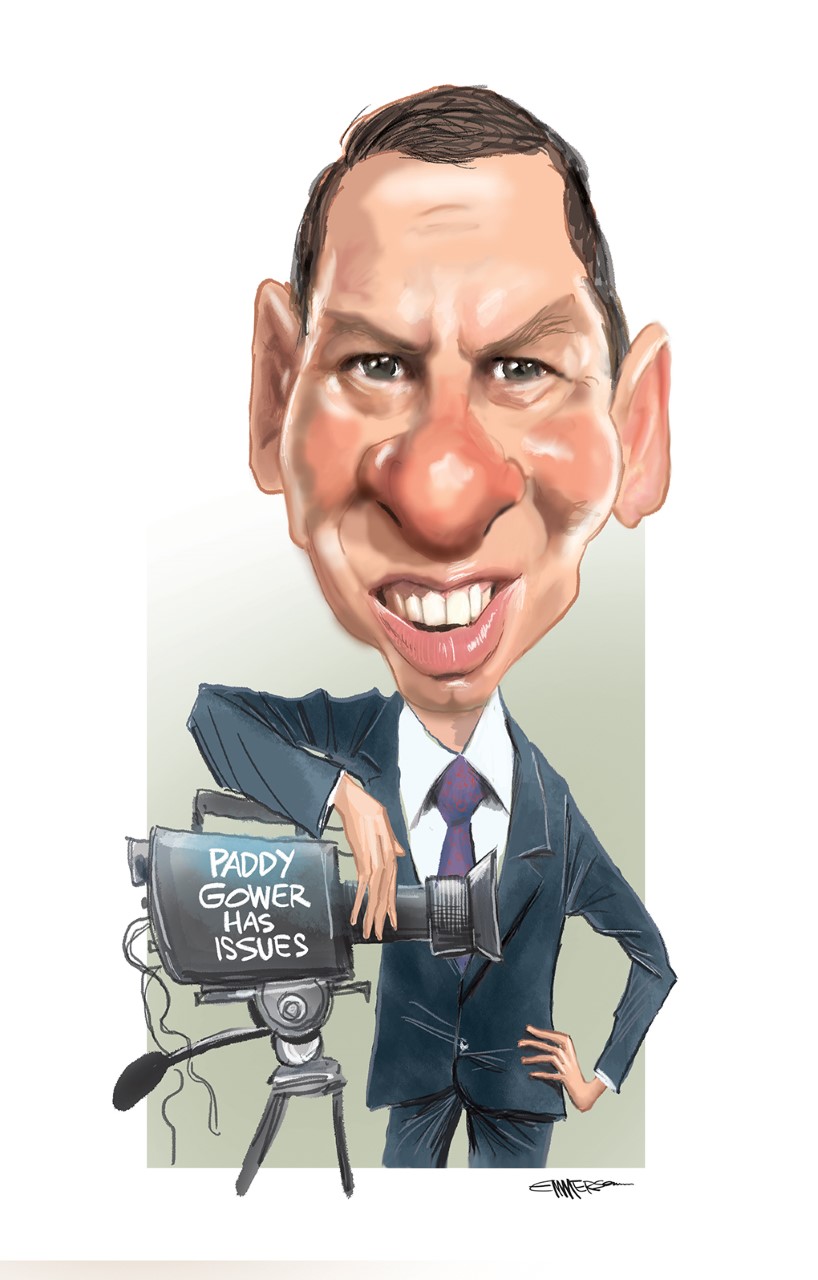 Paddy Gower is set to go where few other broadcasters have been. Illustration / Rod Emmerson