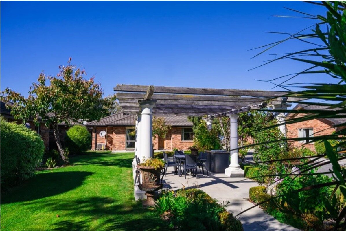 The barbecue area of Condell Retirement Village, Christchurch. An allegation of alcohol in this area and subsequent emails, which resulted in a complaint, was published on the Retirement Commission's website.