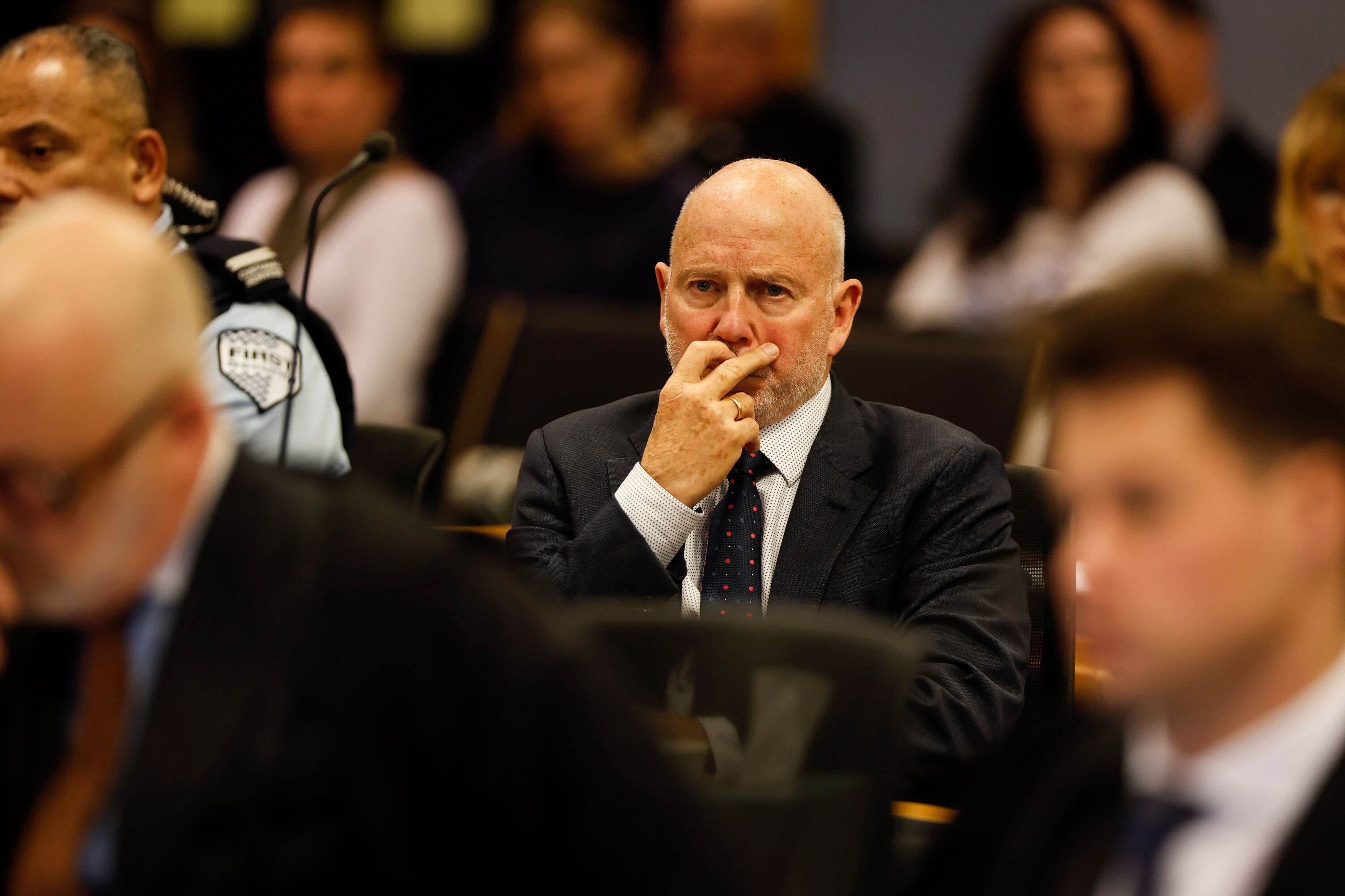 Philip Polkinghorne in the High Court at Auckland as his trial continues. Photo / Michael Craig