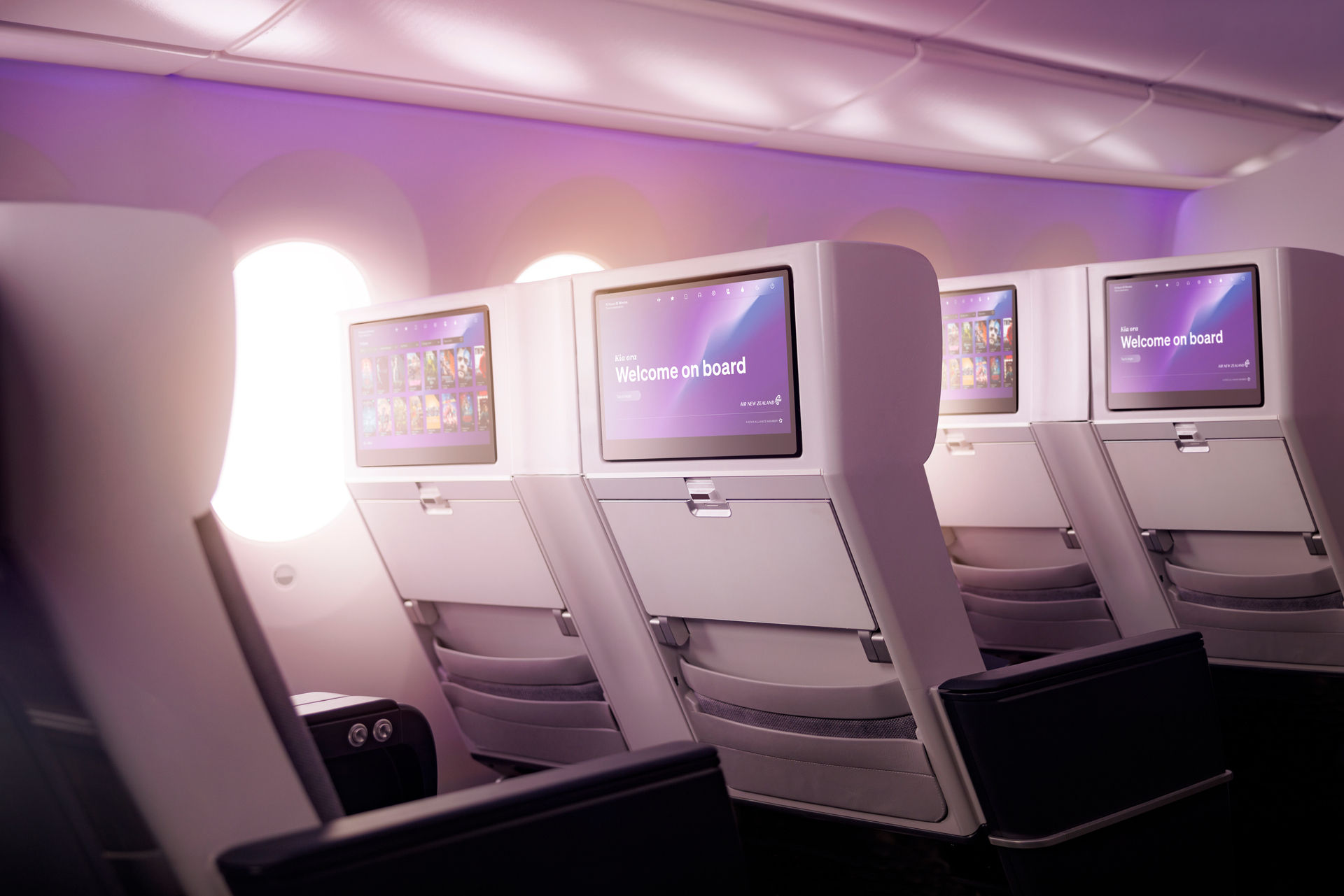 Air New Zealand's new-look Premium Economy and reclining seats from 2024. Photo / Supplied