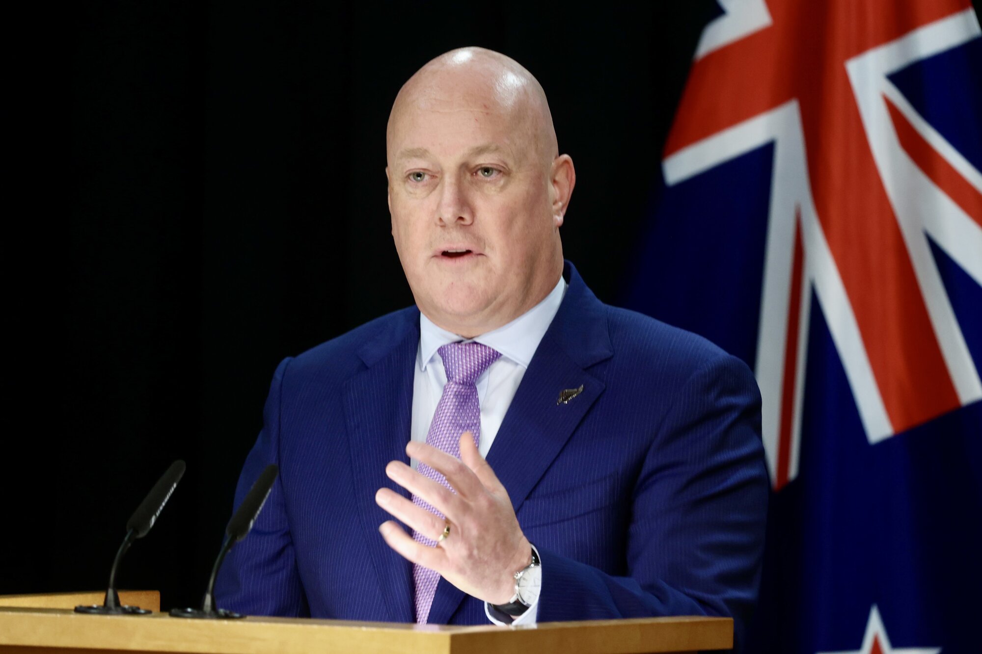 Prime Minister Christopher Luxon says Wellington Water is a “total basket case”. Photo / Mark Mitchell