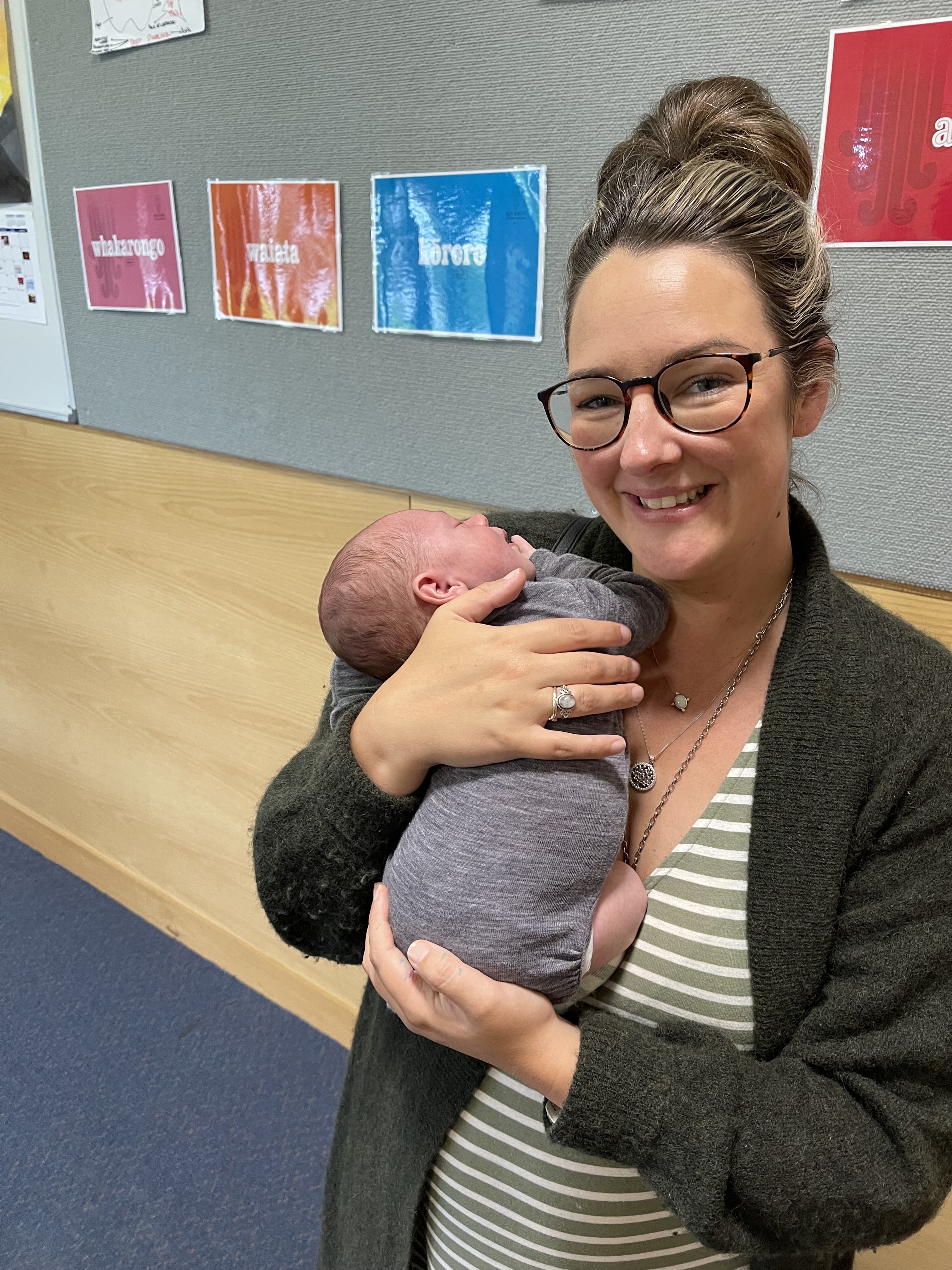 Kristy Maguire and her son Toby during a visit at the mental health unit in Tauranga Hospital.