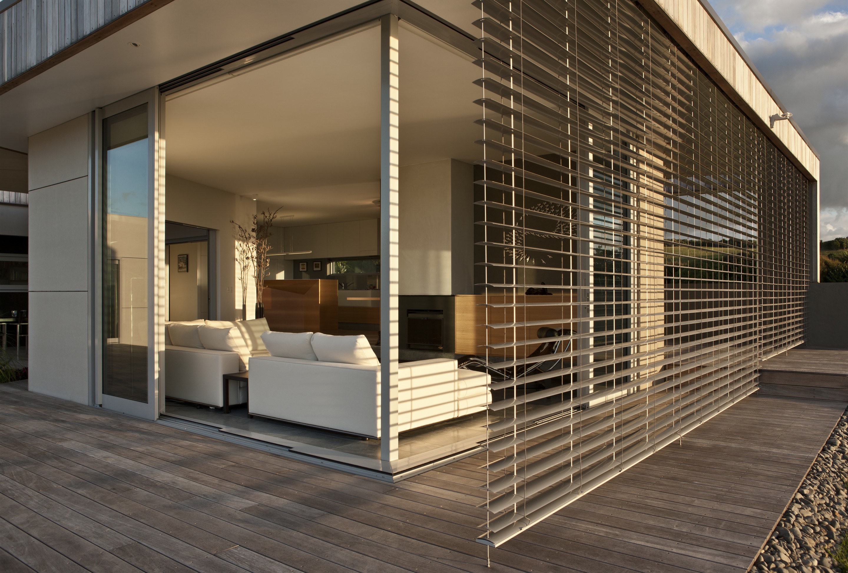 Solar shading will help prevent the sun from overheating the interior in summer. Photo /  Vaughn Mcquarrie Architects