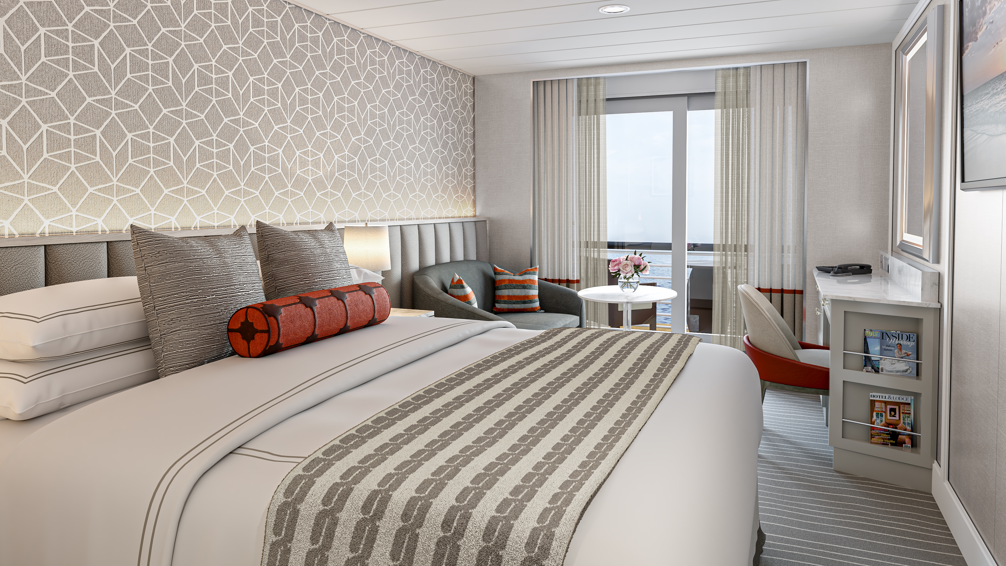 The stately cabin aboard the Oceania Vista. Photo / Supplied