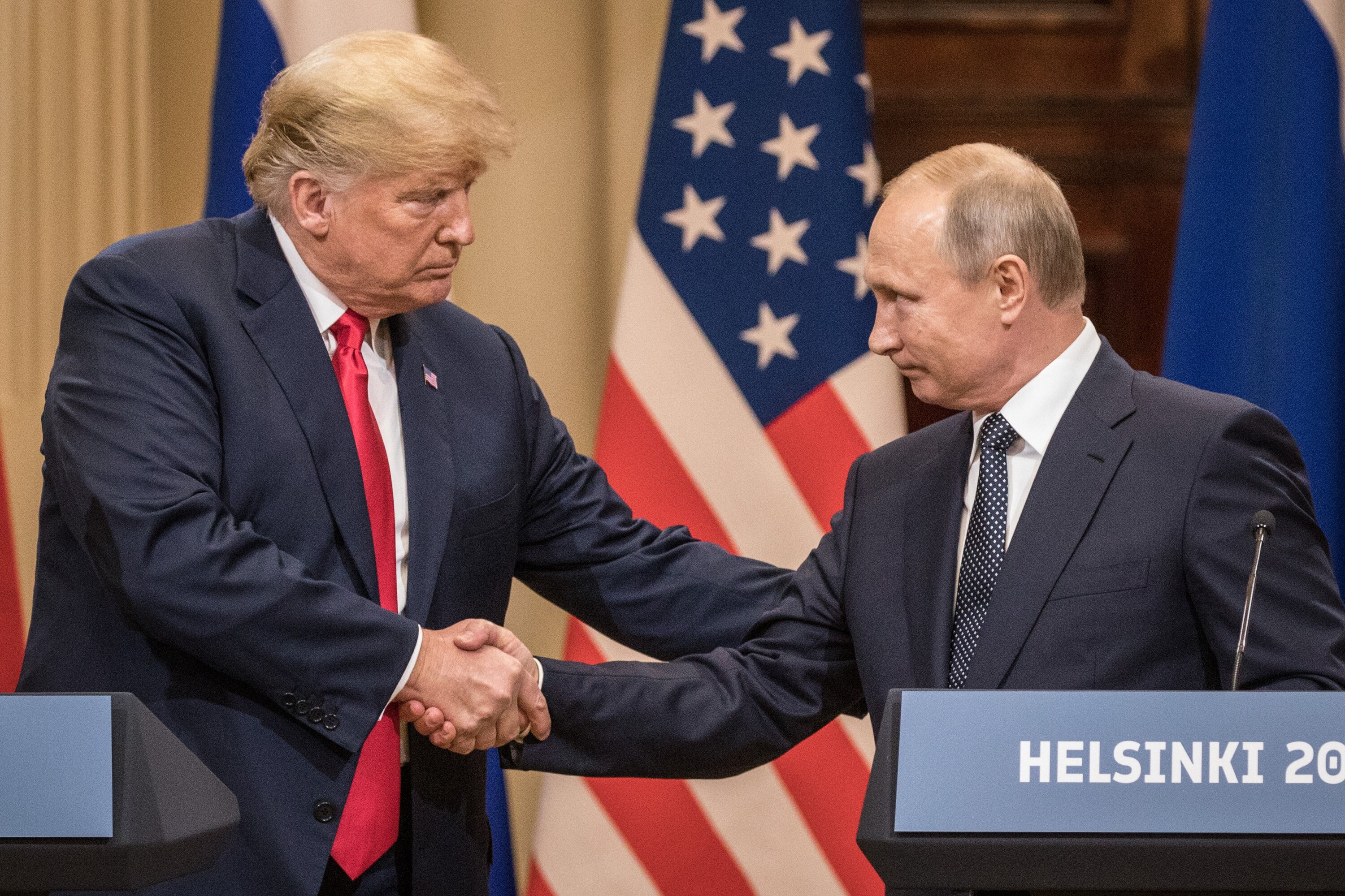 US President Donald Trump and Russian President Vladimir Putin met a number of times during Trump's previous presidency, including in 2018 in Helsinki, Finland. Photo / Getty Images