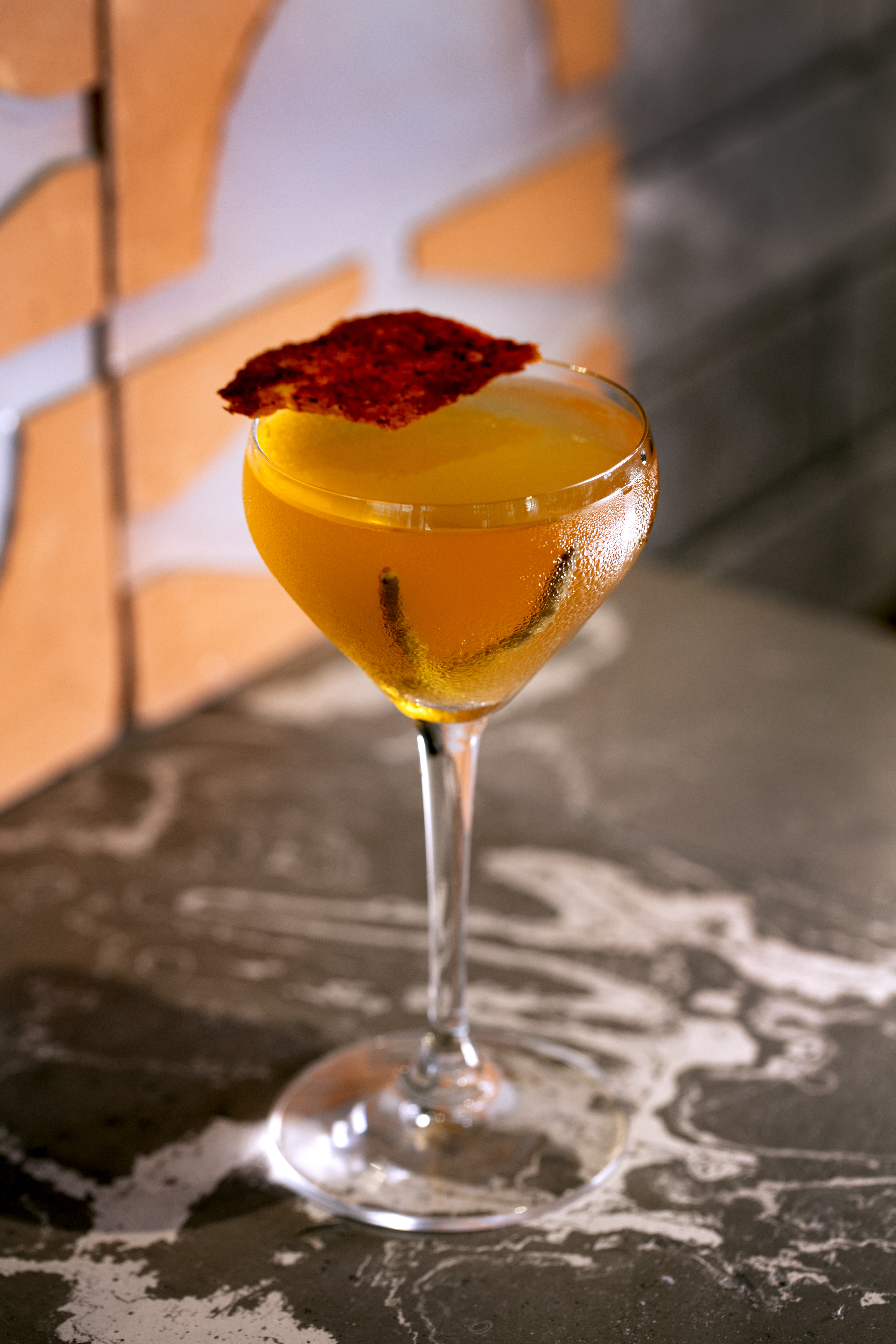 A tomato cocktail at Alma in Britomart. Photo / Babiche Martens