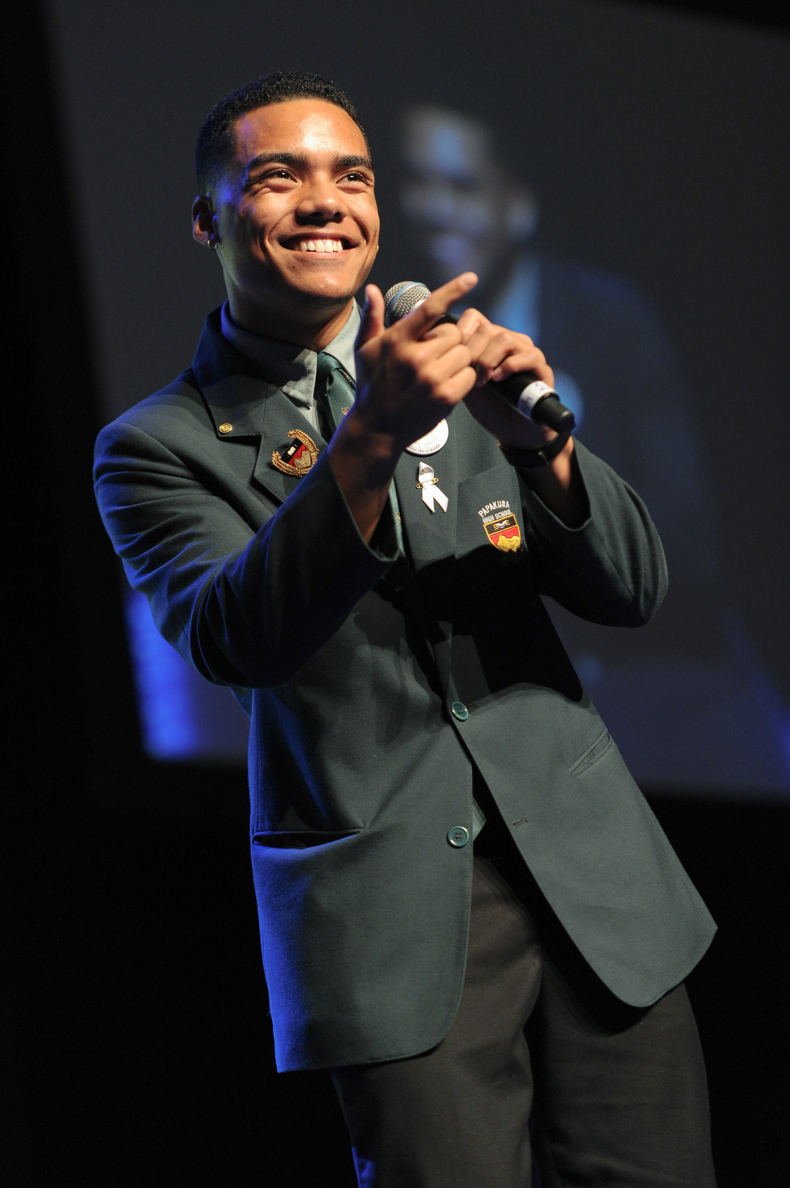 Papakura High School prefect Phoenix Pule'anga.