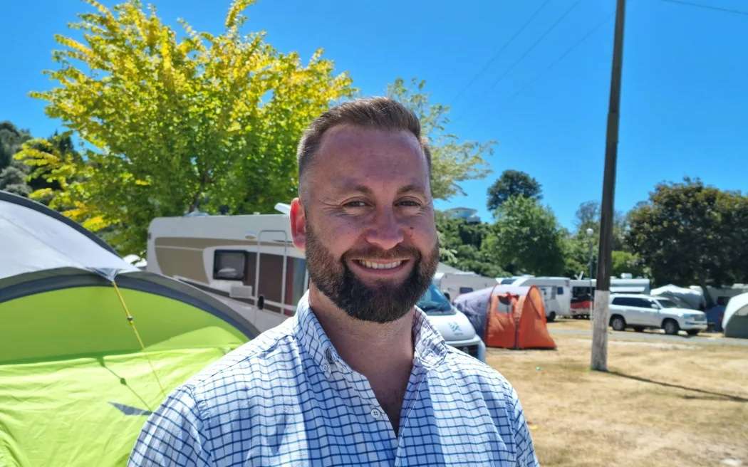 Kaiteriteri Recreation Reserve chief executive Mason Fitzgerald. Photo / Samantha Gee, RNZ