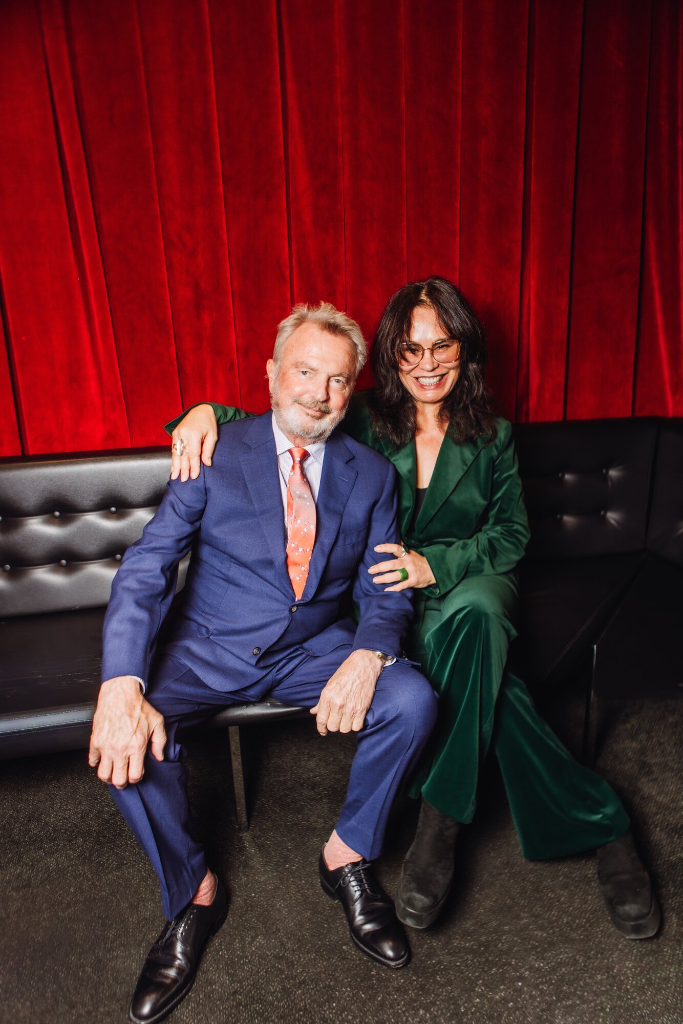 Sir Sam Neill and Rachel House at the Hunt for the Wilderpeople 10th anniversary celebrations in April 2026. Photo / Hope Patterson