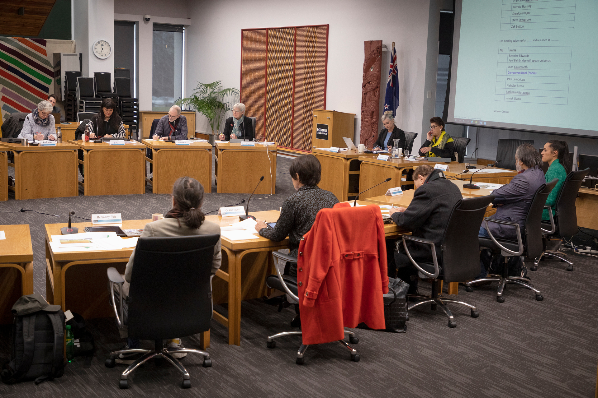 The hearing on Monday. Photo / Andrew Warner
