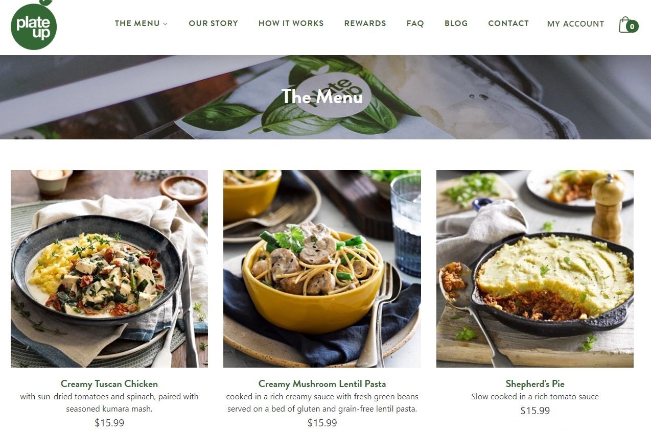 Plate up meals are paleo, gluten-free and low carb. Photo / Supplied