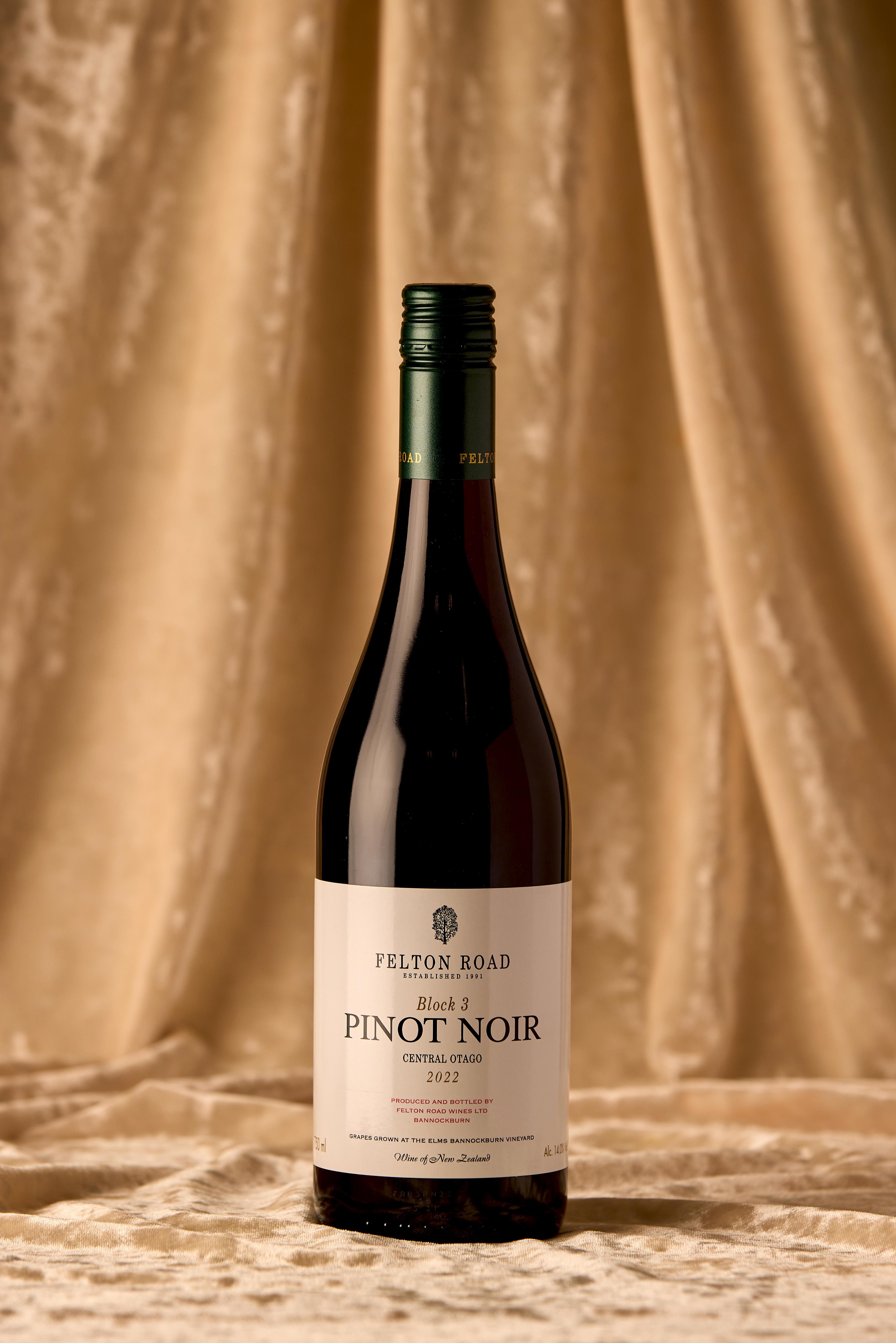 Felton Road Block 3 Central Otago Pinot Noir 2022. Photo / Babiche Martens