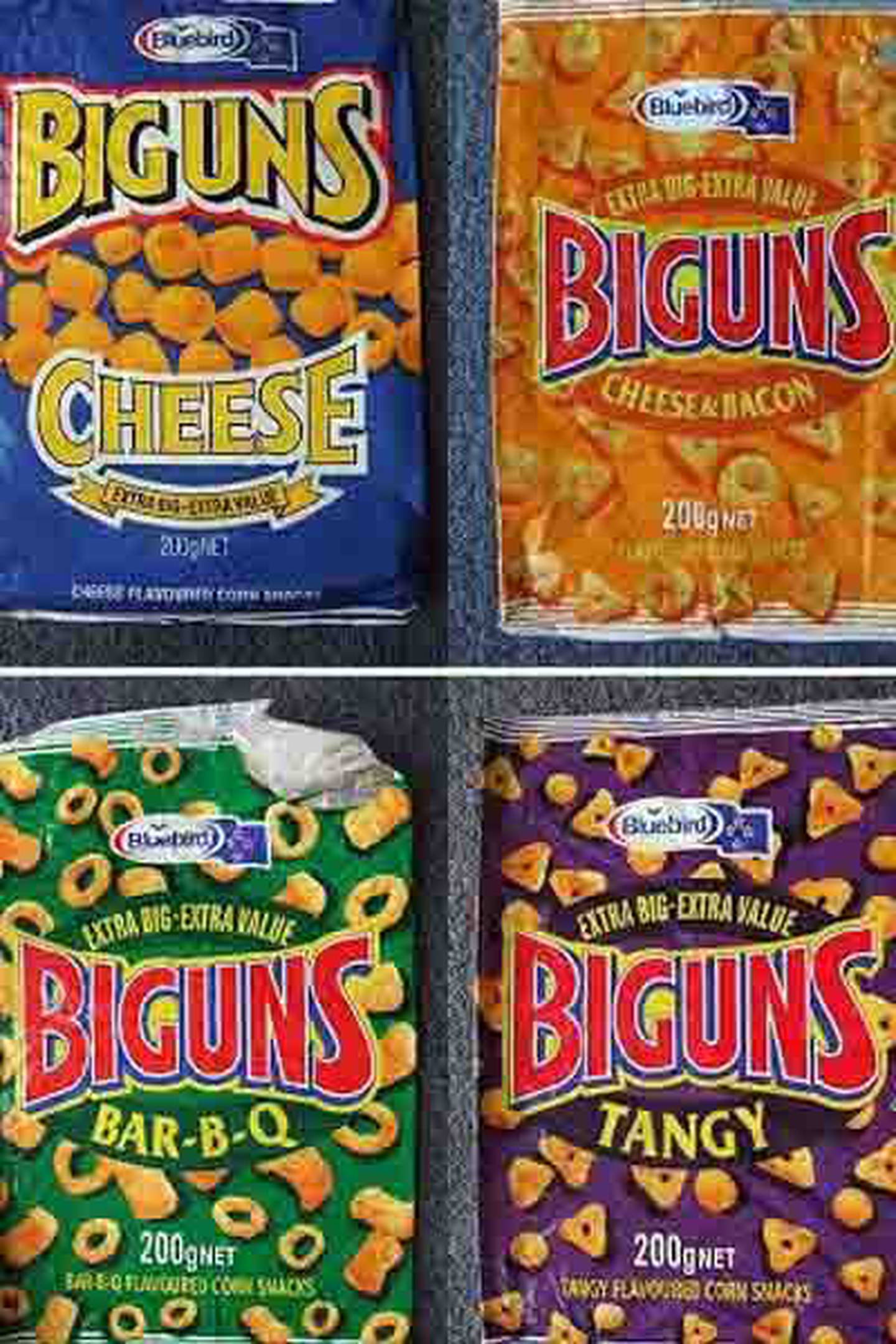 Biguns came in four different flavours and was a staple item on every kids' sleepover menu. Photo / Facebook

