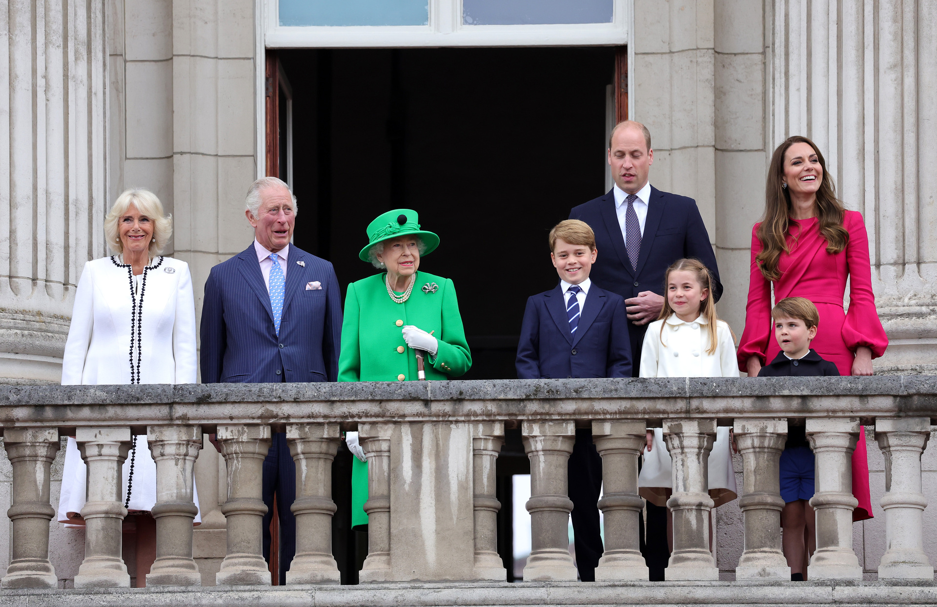 Queen Elizabeth appeared on the Palace balcony during her Platinum Jubilee. Photo / Getty Images