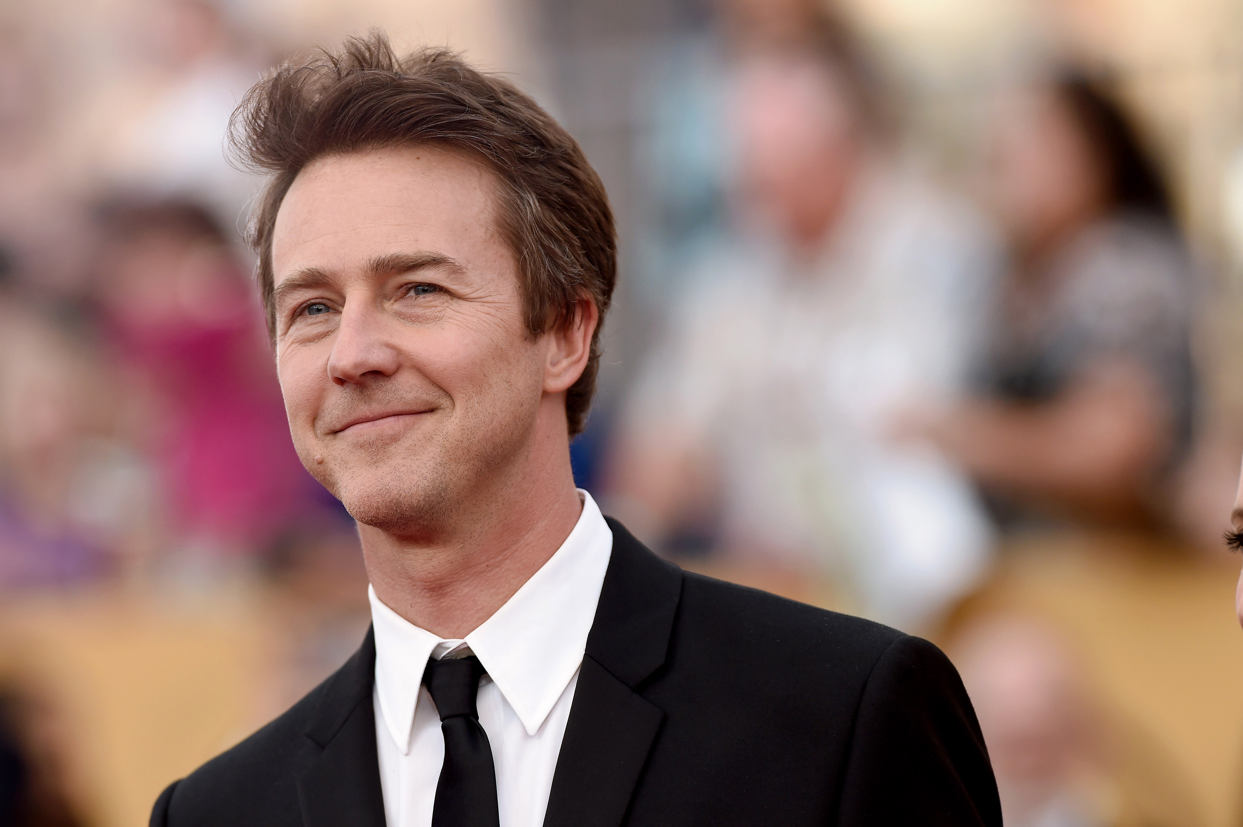 Actor Edward Norton arrives at the 21st Annual Screen Actors Guild Awards at The Shrine Auditorium. Photo / Getty 