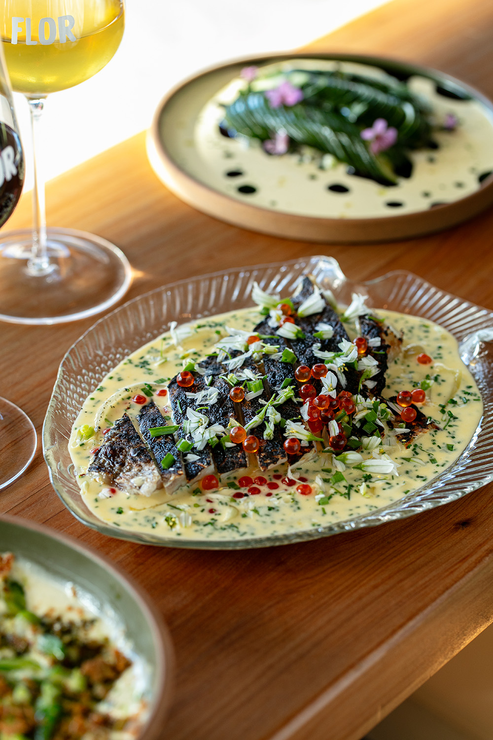 Snapper in smoked butter sauce at Karangahape Rd’s Flor. Photo / Babiche Martens