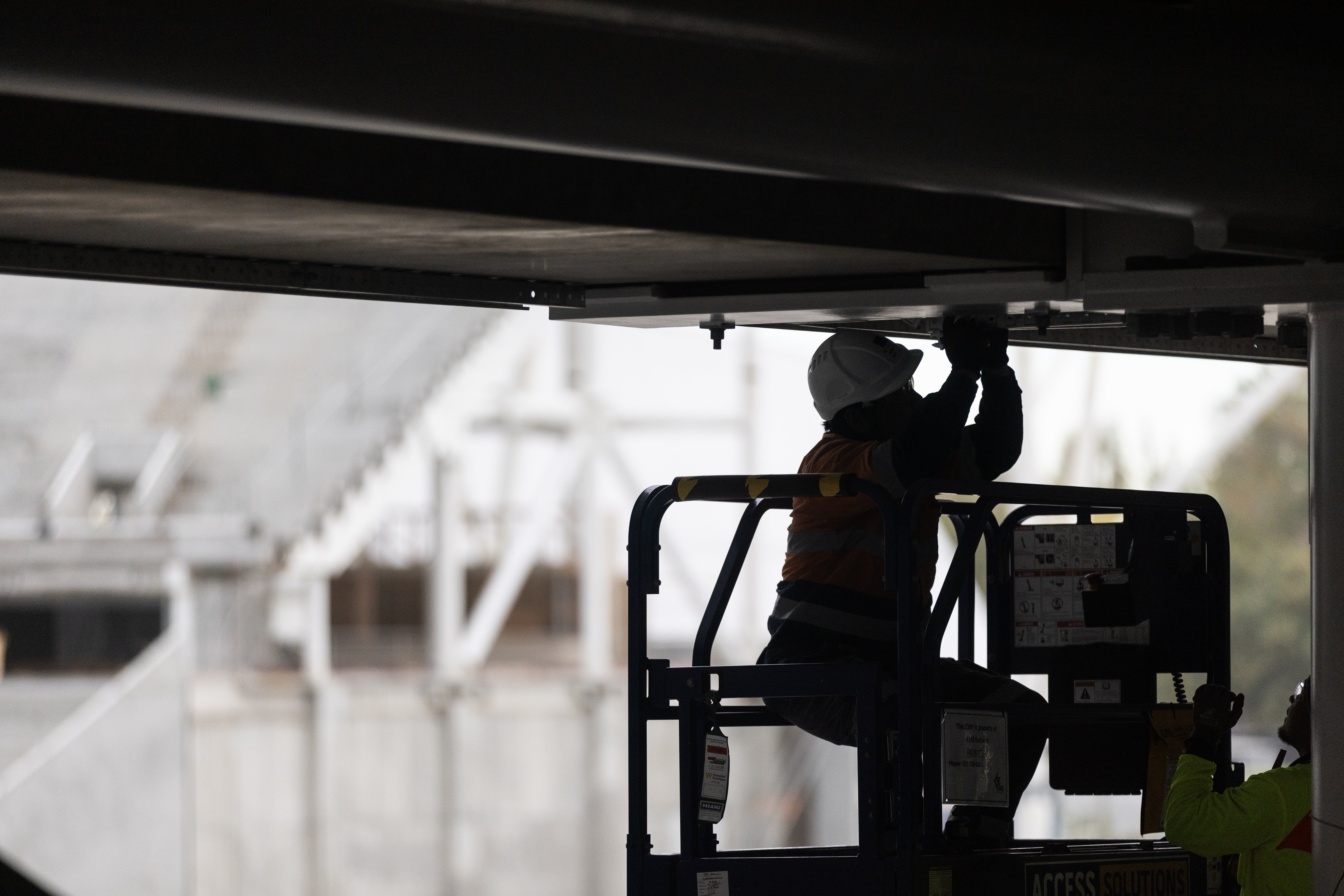 Construction is well advanced at the stadium. Photo / George Heard