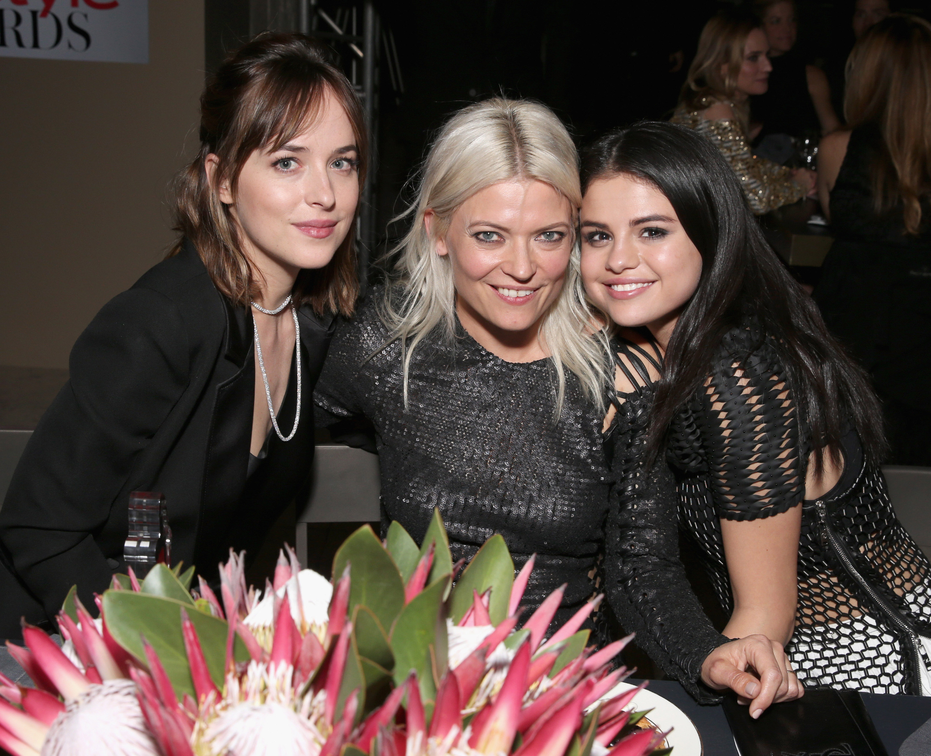 Dakota Johnson, Kate Young and Selena Gomez attend the InStyle Awards. Photo / Getty Images