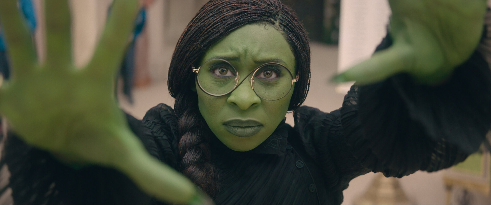 Cynthia Erivo as Elphaba in Wicked.