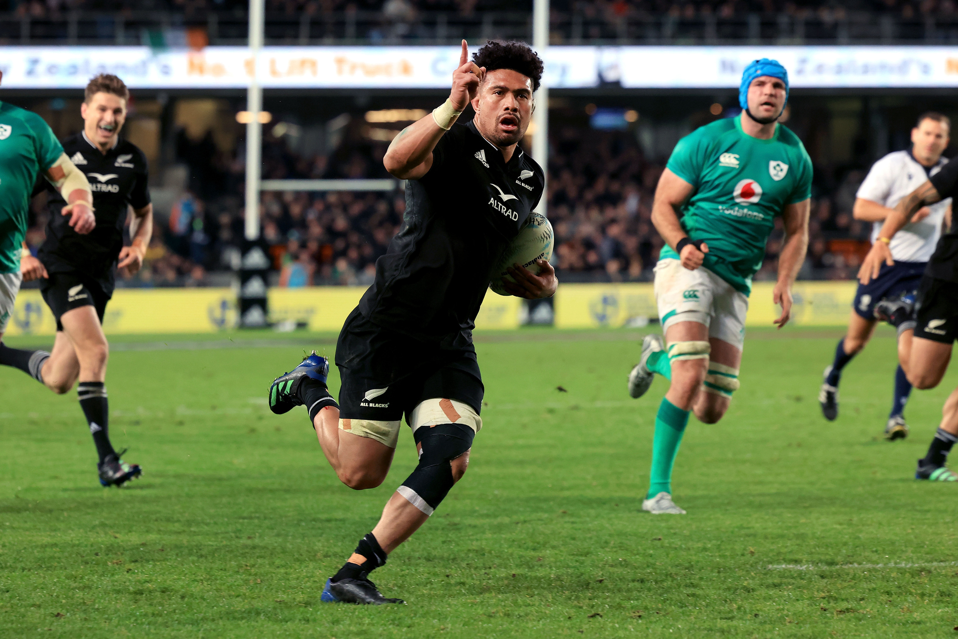Ardie Savea runs in to score against Ireland. Photosport
