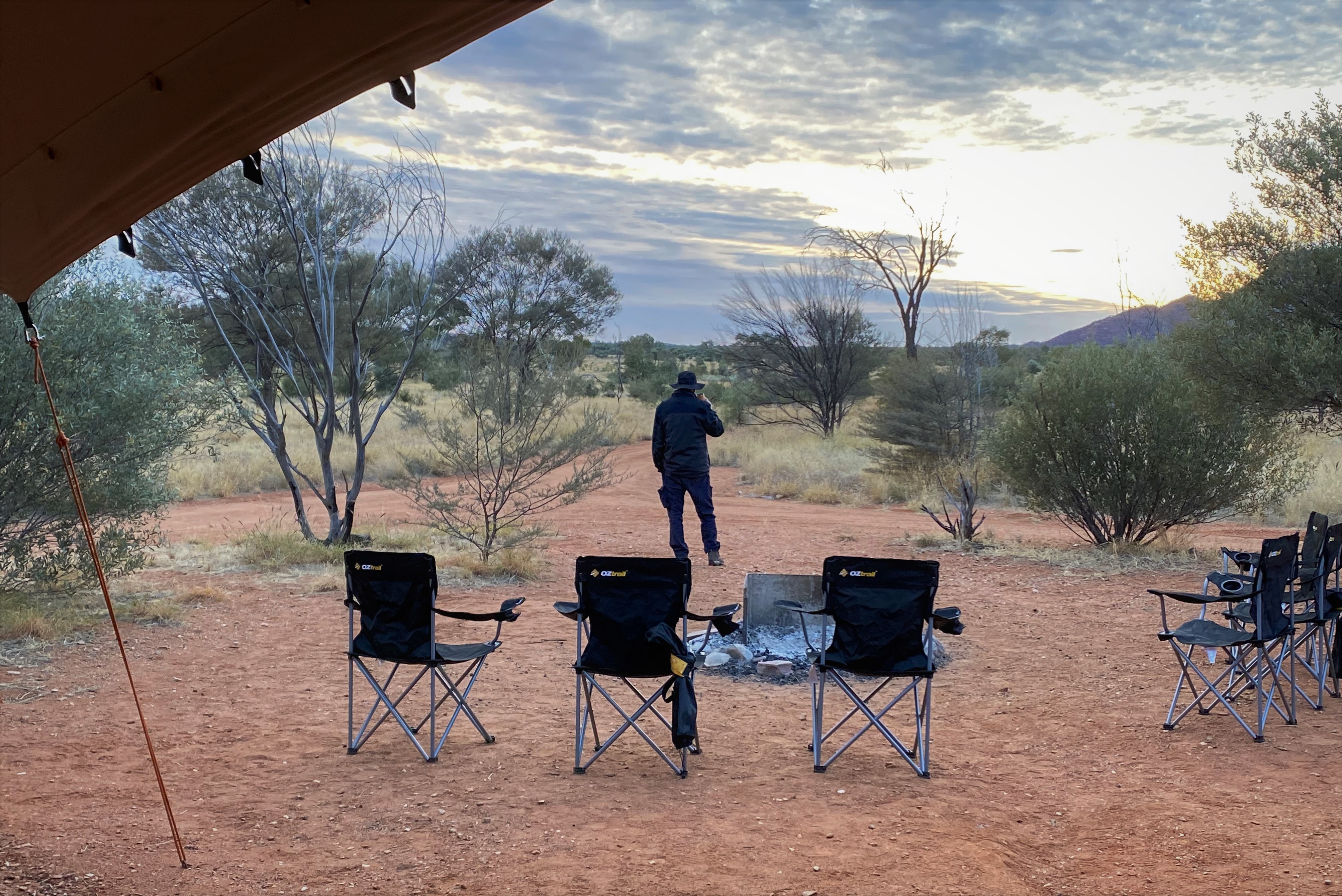Hiking the Larapinta Trail in style and comfort with World Expeditions. Photo / Anna Sarjeant
