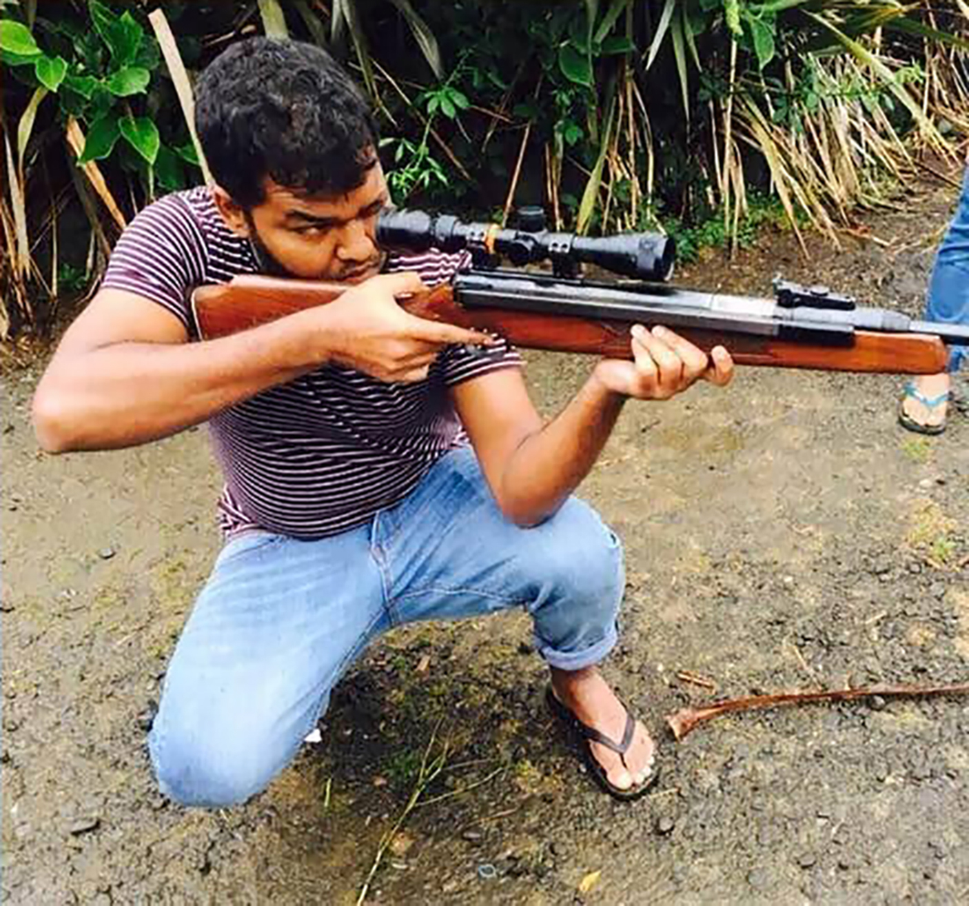 Aathil Samsudeen in an image he posted to his social media accounts. Photo / Supplied