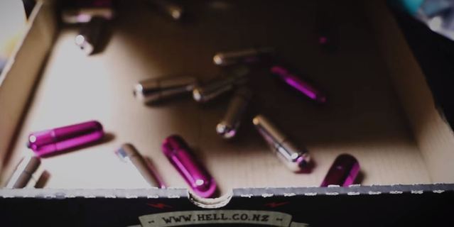 Hell Pizza continued its tradition of controversy with a Valentine's Day campaign giving away adult toys with online orders in 2020. Photo / Supplied

