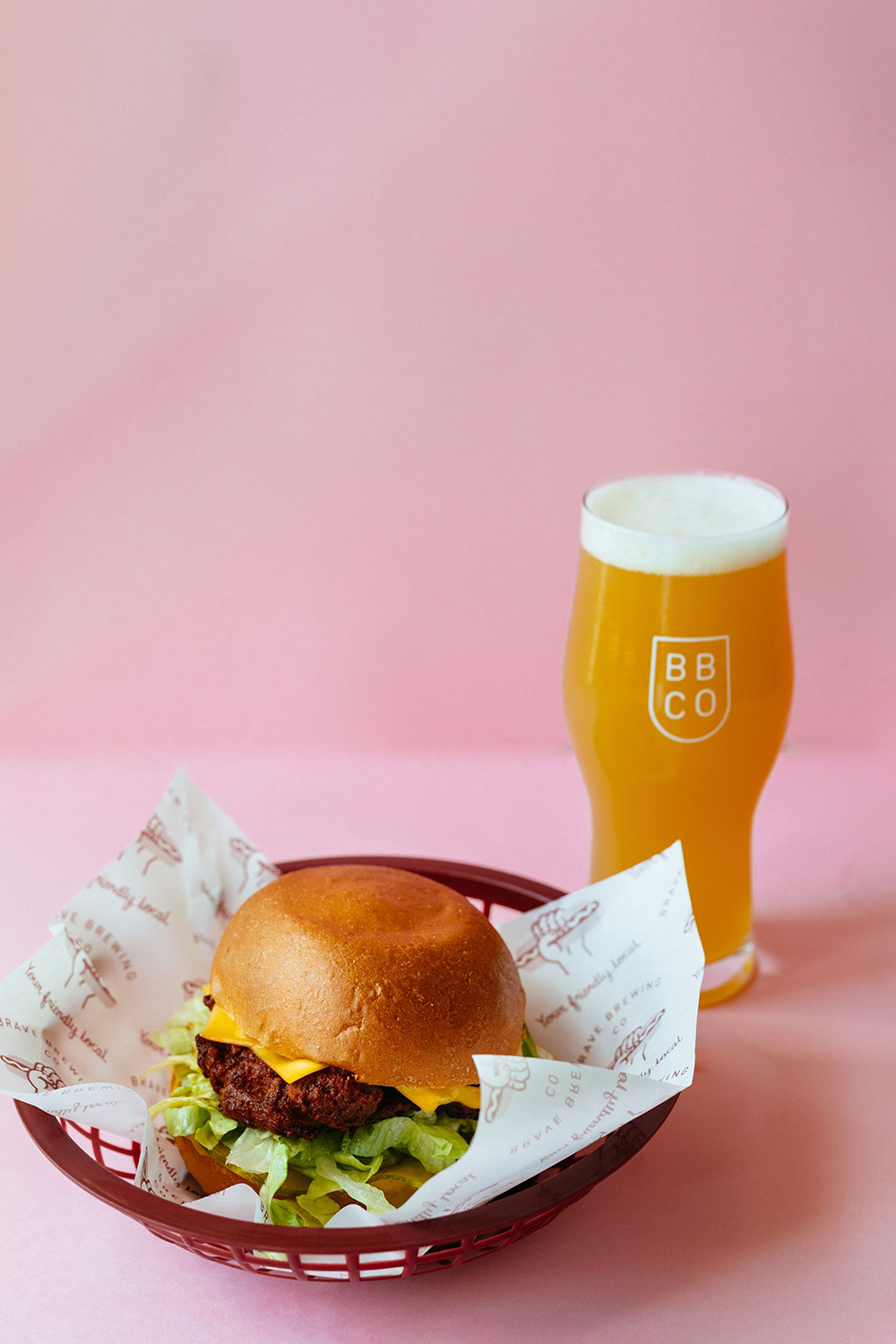 Brave's burgers and craft beer. Photo / Supplied