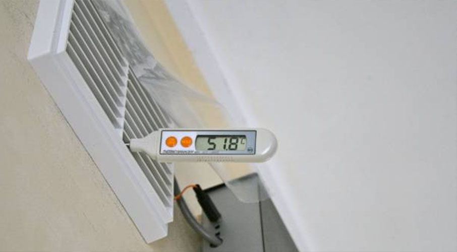 After the installation of the DIY solar panel, the couple's house temperature reached between 50-60C. Photo / Frugal Kiwi
