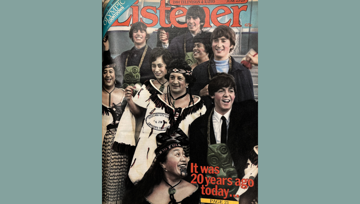 Cover stars: How the Listener covered the 20th anniversary of The Beatles’ visit in 1984. Photo / Listener archives