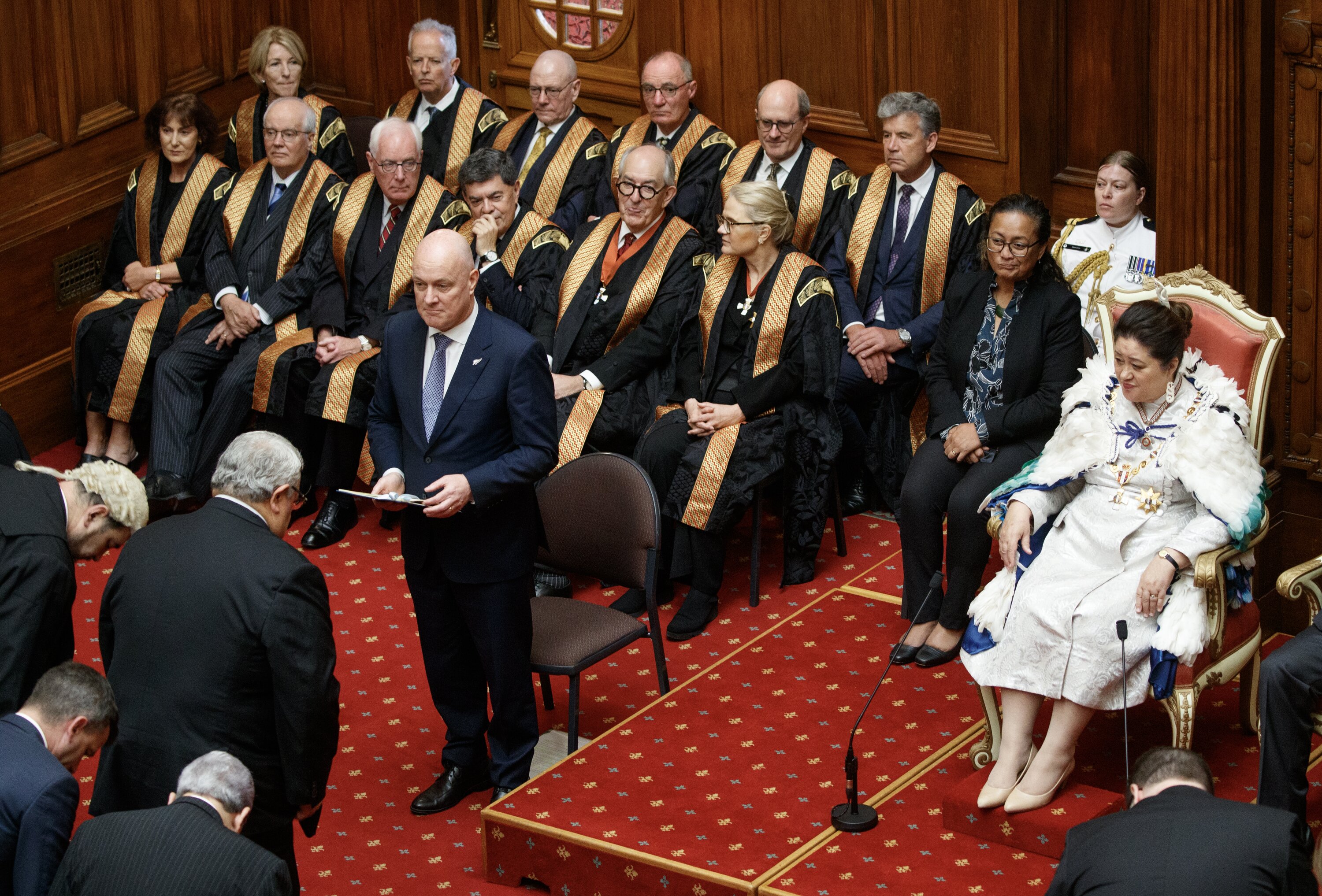 As Attorney-General, Judith Collins says she is very protective of Parliament's relationship with the judiciary, seen here at last year's opening of Parliament. Photo / Mark Mitchell