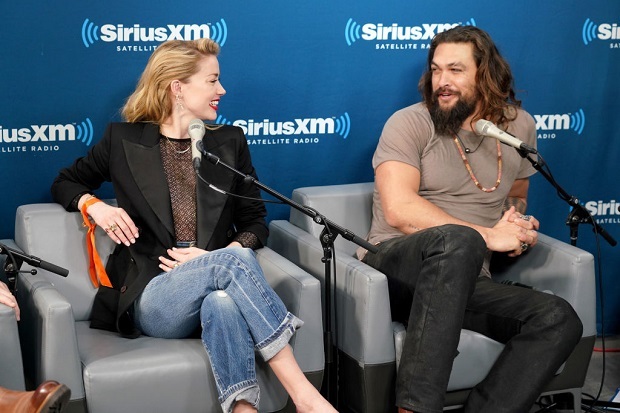 Amber Heard and Jason Momoa. Photo / AP