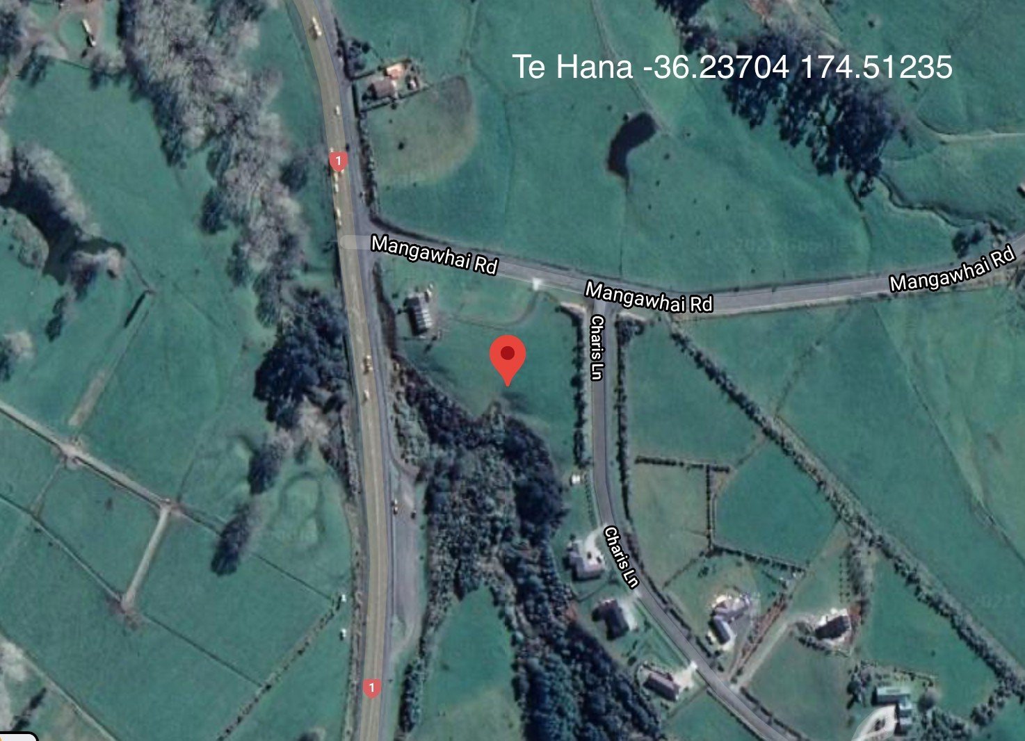 The licenced Starlink location at Te Hana (Radio Spectrum Management/Geekzone)