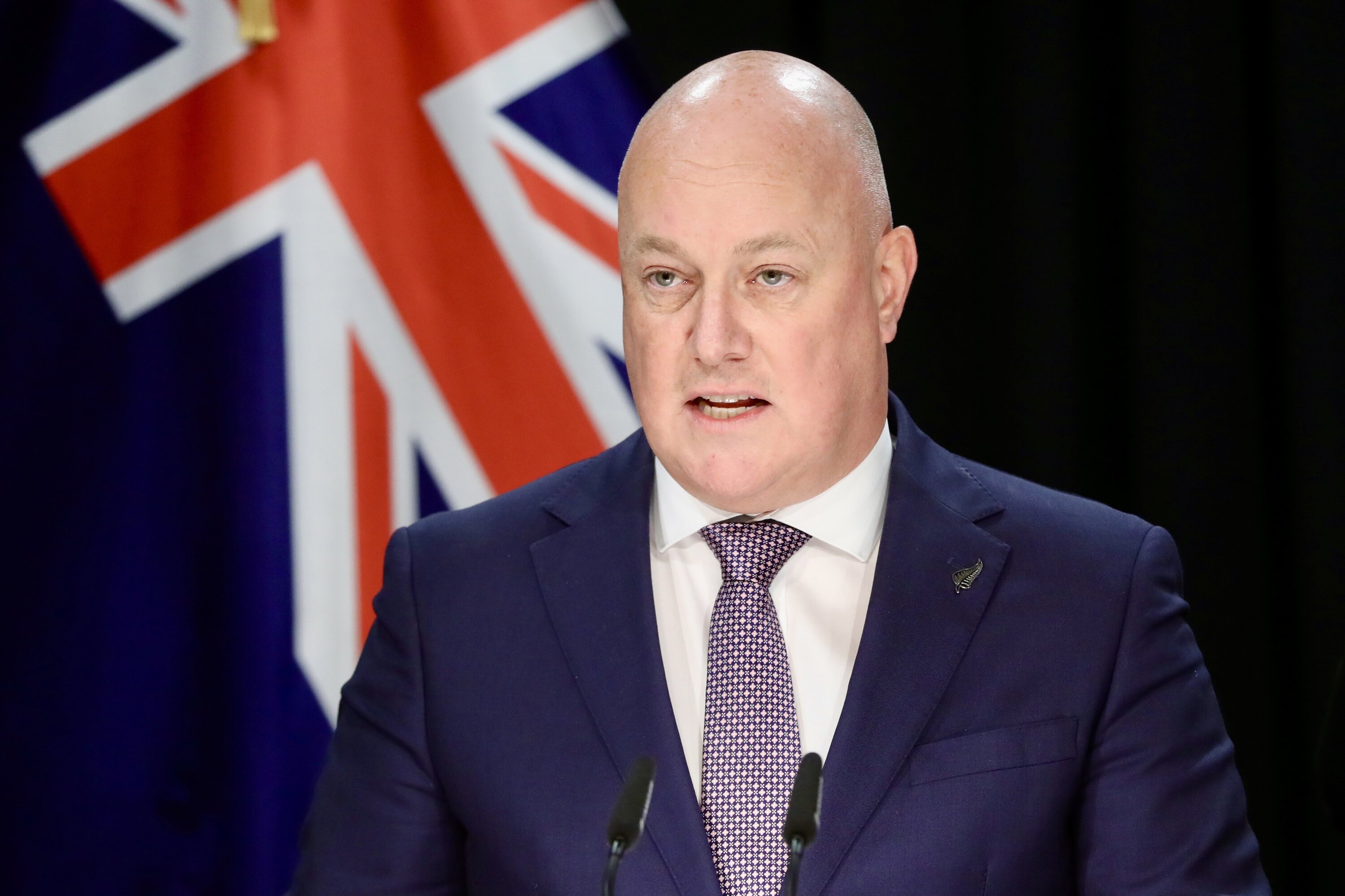 Prime Minister Christopher Luxon has given his first major foreign affairs speech in Australia. Photo / Mark Mitchell