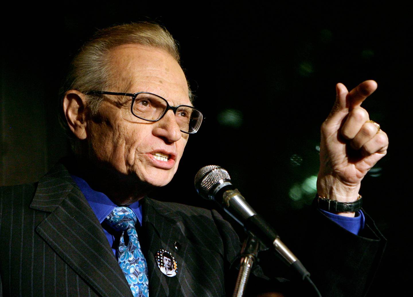 Larry King's estranged wife Shawn says family wore his signature suspenders  to funeral four days after his death at 87