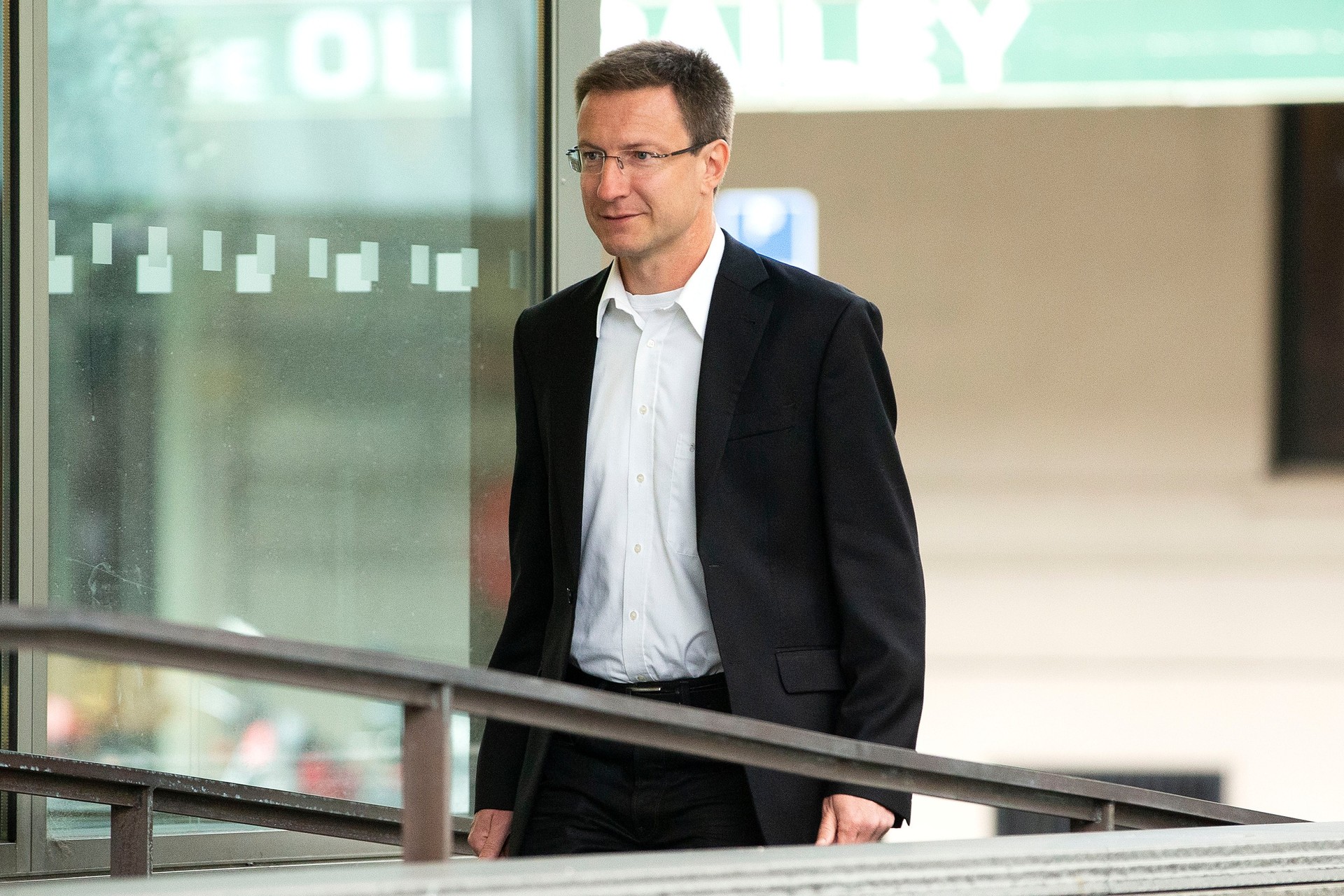 Megaupload accused Mathias Ortmann arriving at the Supreme Court. Photo / Getty Images