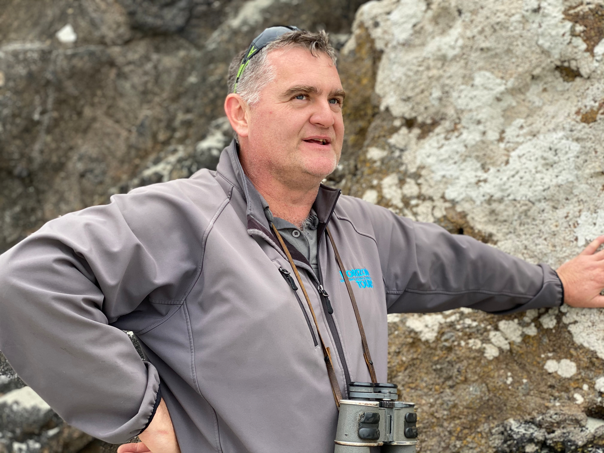 Tour guide Lyndon Perriman who takes visitors to see native wildlife in Dunedin with Horizon Tours. Photo / Jacqui Gibson