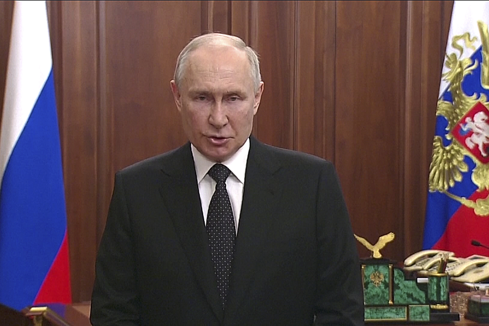 Putin's grip on power is not as firm as it once was. Photo / AP