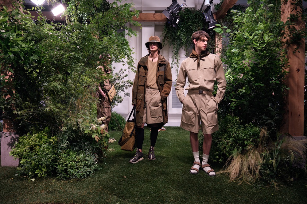 Gorpcore: Models are seen at the Woolrich Black Label by Todd Snyder presentation during the Milan Menswear spring 2025 showcase in June. Photo / Getty Images