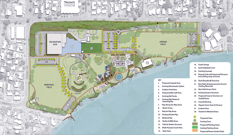 A site overview for the planned upgrades.