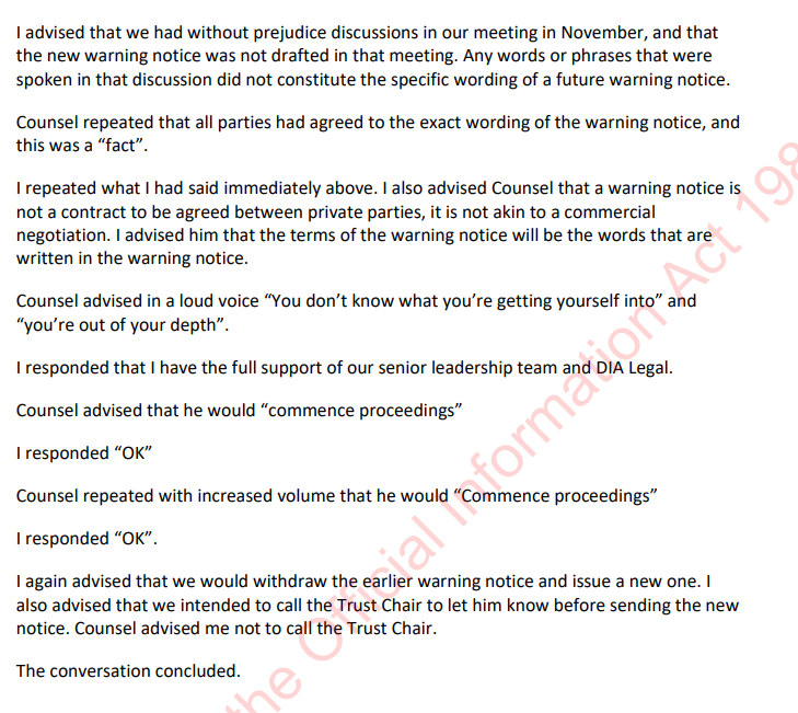 Charities Services official recounts his December 2022 phone call with Waipareira lawyer Tim Allan. Source: OIA