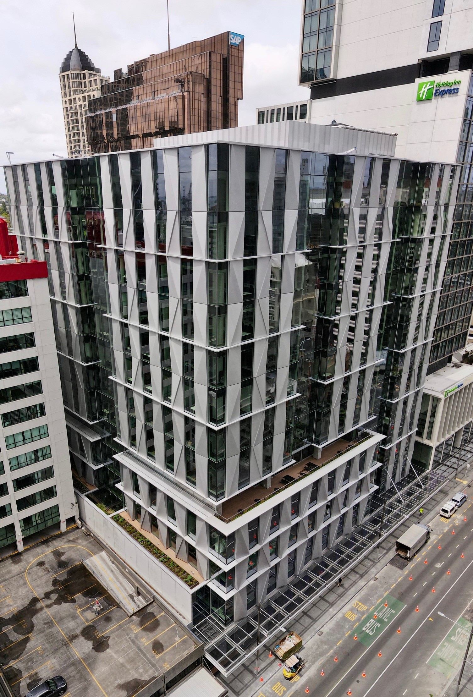 The new FNZ Centre, 50 Albert St in Auckland's CBD, developed and built by Mansons TCLM. Photo / Mansons TCLM