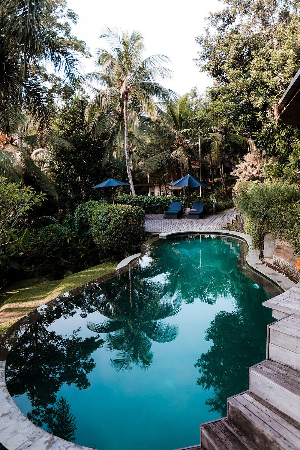 At Soulshine, you feel like you could be on a remote and excluded island, not in bustling Ubud, in the heart of Bali.