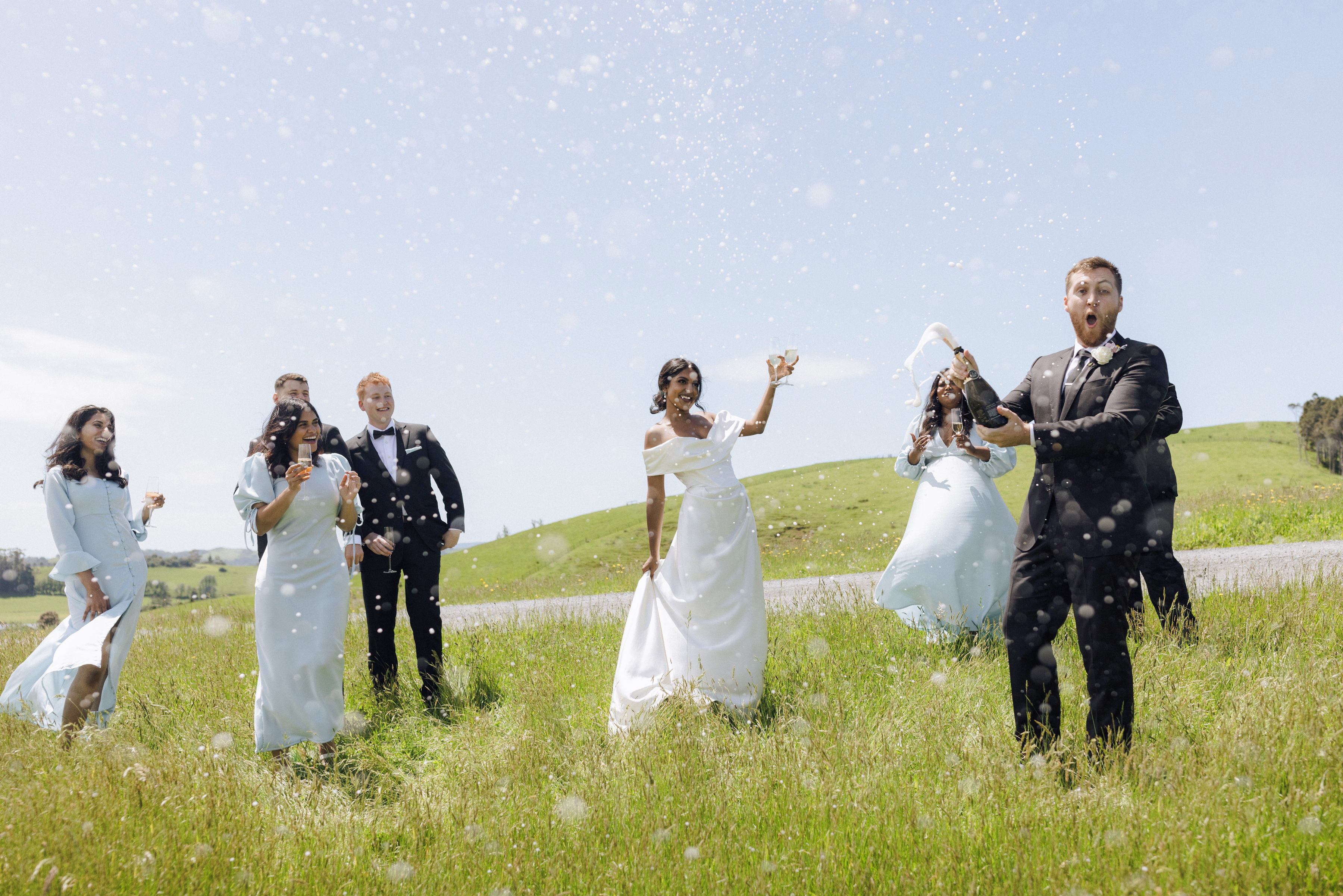 The bridal party. Photo / Keryn Sweeney