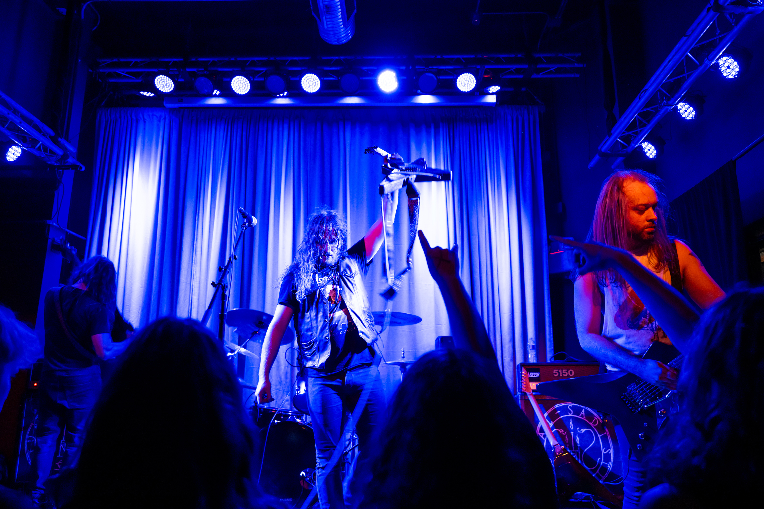 Thrash-metal band Sadistic Ritual performs at Metro Baltimore, formerly known as the Metro Gallery. Photo / Christopher Myers, The New York Times
