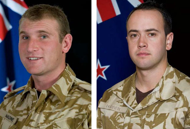 Lance Corporal Rory Malone and Lance Corporal Pralli Durrer. Photo / NZDF