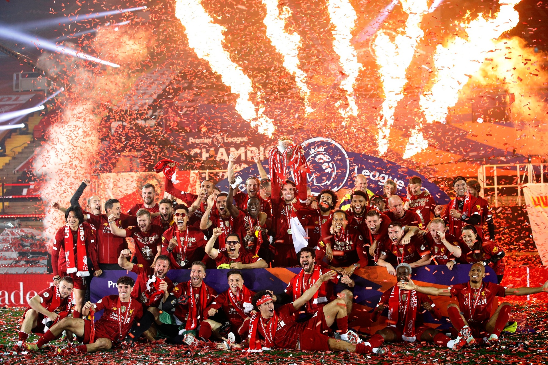 Chelsea celebrate Champions League win with stunning fireworks