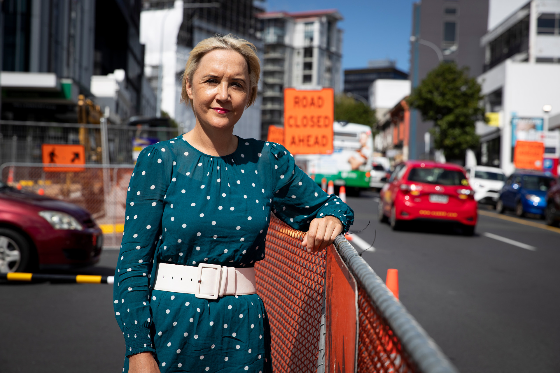 National Party MP Nikki Kaye, who has been fielding calls from angry Aucklanders over the amount of road construction clogging the streets. Photo / Dean Purcell